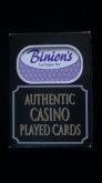 AUTHENTIC  CASINO  PLAYED  CARDS (Blue, yellow  and  black)